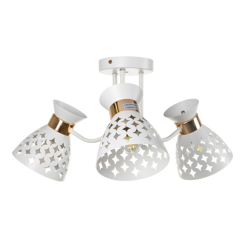 Люстра 01579-3.3-03 WH+FGD Е27 60Вт S=18м2  *1/6