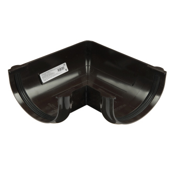 Угол желоба 90° ТехноНиколь, 120 мм, темно-коричневый Угол желоба 90° ТехноНиколь, 120 мм, темно-коричневый