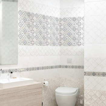 Плитка 50х24.9 см настенная 1.37 м² Alma Ceramica Trevis, серо-бежевый