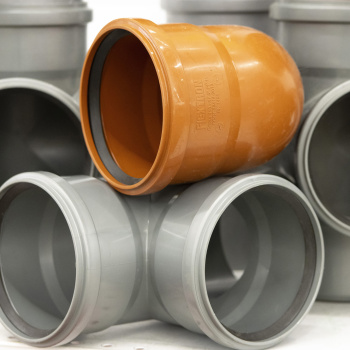 Отвод Ø 110 мм 90° с фронтальным выходом Ø 50 мм *1/14