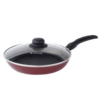 Сковорода алюм.а/приг. Scovo "Alpha" 28см Съемн.ручка Стекл.кр. AL-011 (з-д "Сково"*1/8