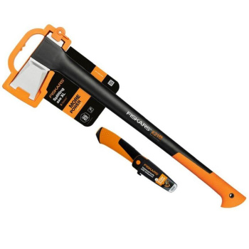 Набор топор X21 + универсальный нож с точилкой FISKARS (арт.1025436) *1/4