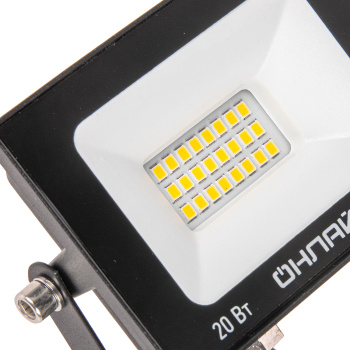 Прожектор светодиодный 20Вт 4,0K IP65 холодный Онлайт OFL-20-4K-BL-IP65-LED 61946 *1/50