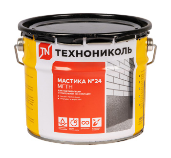 Мастика битумная 3 кг Технониколь № 24, гидроизоляционная Мастика битумная 3 кг Технониколь № 24, гидроизоляционная