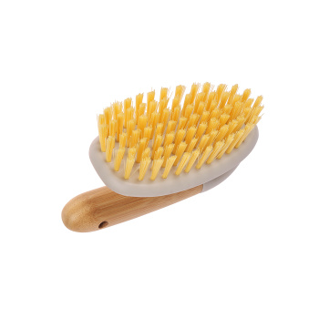 Щетка хозяйственная с ручкой "утюг" "Эко Натурал" 130х65х90мм бамбук.ручка (арт.040530)("York")*1/18