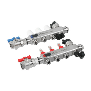 Коллекторная группа Millennium с расходомером, 3 выхода, с кранами