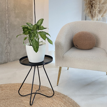 Кашпо пластм. "Vienna"  9,0л d верха 250мм h235мм со вставкой Белый IG680210048*1/10