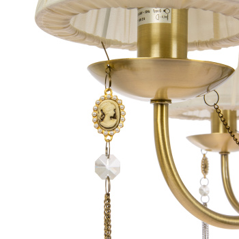 Светильник подвесной IL0023-3PSQ-24 AB CASTOR 40Вт Е14 S=18м2  *1