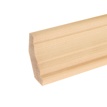 Плинтус 2.1-2.2 м, 60 мм, сращенный, бессучковый, разнобокий