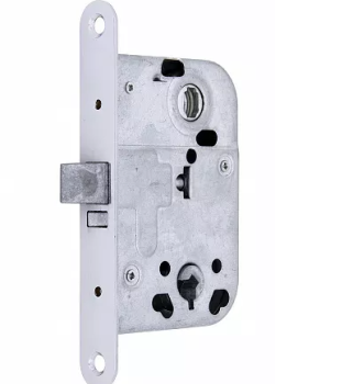 Защелка врезная д/финских дверей п/ручку и фиксатор ХРОМ L 004 CP Фабрика Замков *1/50