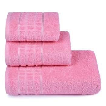 Полотенце махровое 40*60см Megapolis цв.14-1911 розовый 415г/м2 ПЛ-125.1-3874 *5/35 *