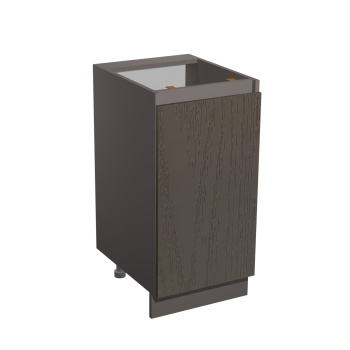 Шкаф напольный 400х850х600 мм BROZEX-WOOD Эрика, с дверцей, грейдж / ясень грей софт