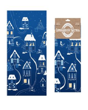 Полотенце вафельное 40*70см на хангере 8652/1 Снежный вечер Вид 1 Самойловский текстиль *1