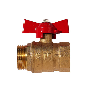 Кран шаровый 3/4" (Ø20) М/П бабочка STI 11Б27п1 (466) *1/100