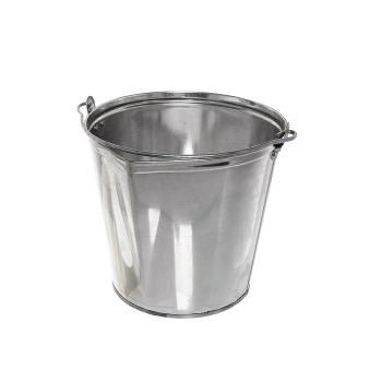 Ведро "Подойник" металл. 9л НЕРЖ.СТАЛЬ *1/20