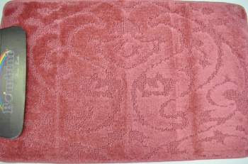 Коврик д/ванной Bombini "Classic" (50см х 80см) Пыльная роза CLT 201807 *1/40