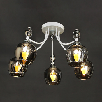 Люстра IL8258-5COU-79 WH CR Е27 60Вт  S=30м2 *1 Люстра IL8258-5COU-79 WH CR Е27 60Вт  S=30м2 *1