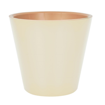 Кашпо пластм. "London" 10,5л d верха 280мм h253мм со вставкой Сливочный IG620810001 *1/6