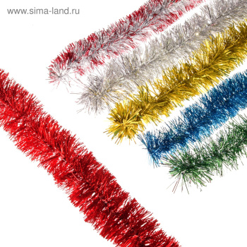 Мишура"Праздничная" d=3,5 см длина 2м микс   2566647 Мишура"Праздничная" d=3,5 см длина 2м микс   2566647
