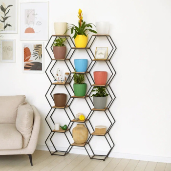 Кашпо пластм. "Эви" 4,5л d верха 200мм h180мм со вставкой Зеленый AME-4,5-08 ("VipSet") *1/8