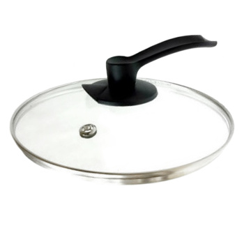 Крышка д/сковороды, кастрюли Стекл. с нерж.ободом,с пароотв. d24см LUX КС*GTL24110LUX Jarko *1/8