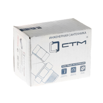 Соединитель прямой 1-3/4" для п/с м/м (хром) СТМ CPCF0134 *1