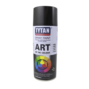 Эмаль-аэрозоль 520 мл TYTAN Professional, RAL 9005 черная, глянцевая