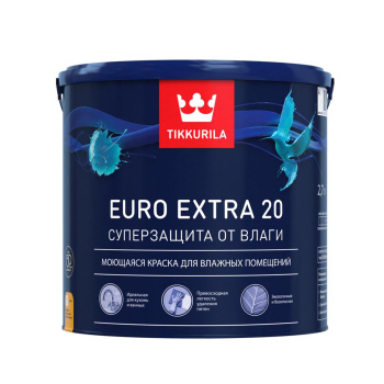 Краска акриловая для стен и потолков 2,7 л Tikkurila Euro Extra 20 моющаяся База A *1/120