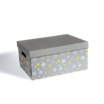 яяяКоробка д/хранения картон 370x280x180мм "Звездное небо" Д20104/№2 Звездн.небо *1/20