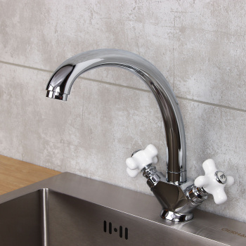 Смеситель для кухни Potato P4963 высокий излив *1/10