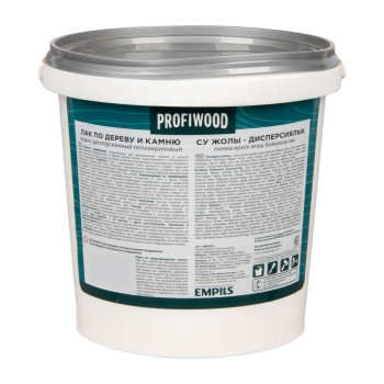 Лак акриловый для наружных и внутренних работ по дереву и камню 0,9 кг PROFIWOOD *1/6/588