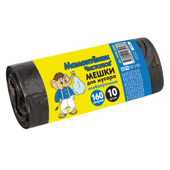 Мешки для мусора 160л*10шт толщ.24мкм "Мамонтенок" MPM4586 ("МультиПласт")