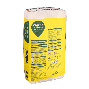 Штукатурка гипсовая Vetonit Profi gyps, суперпластичная, 25 кг, белый Штукатурка гипсовая Vetonit Profi gyps, суперпластичная, 25 кг, белый