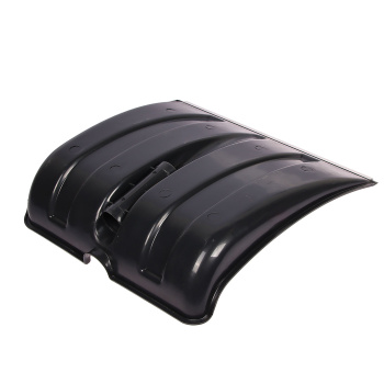 Лопата снегоуб пластик 350*350 с планкой d-32 "СНЕЖИНКА"  * 10