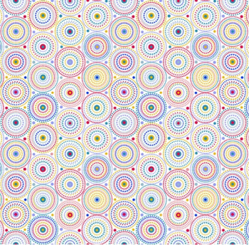 Клеёнка на тканевой основе "Этюд" "Калейдоскоп" роз-гол.-желт.-зел. ш.1,25м 592/ 2 "Колорит" *25