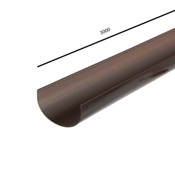 Желоб водосточный 120х3000 мм ТехноНиколь, темно-коричневый Желоб водосточный 120х3000 мм ТехноНиколь, темно-коричневый