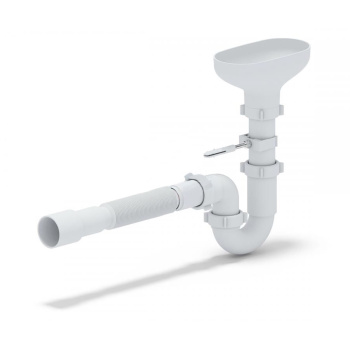 Сифон прямоточный с разрывом струи 1 1/2" *40 с гибкой трубой 40*40/50 АНИ DR0115 *1/25