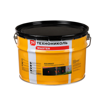 Мастика битумная 10 кг ТехноНиколь АquaMast, гидроизоляционная