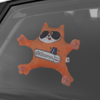 Автоигрушка на присосках "Алкопатруль", котик 4807733