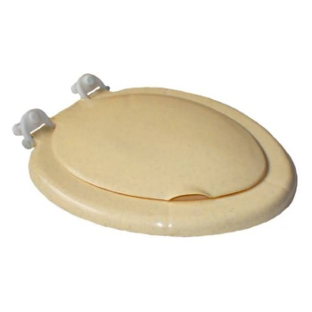 Сиденье для унитаза Росспласт Бежевый мрамор, 44.5х38.5х3.5 см, бежевый