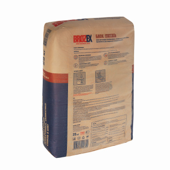 Клей для блоков 25 кг BROZEX Блок KSB 17