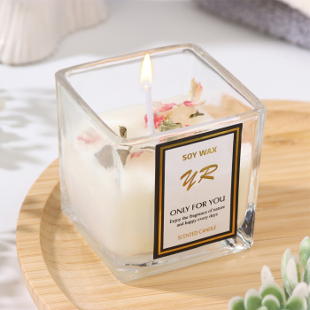 Свеча ароматическая в стакане "Soy Wax", морская соль и шалфей  9667544