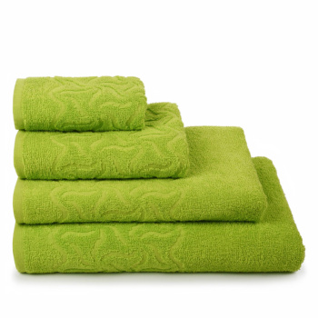 Полотенце махровое 30*70см Радуга цв.14-0452 зеленый 305г/м2 ПД-2701-04352 *10/80