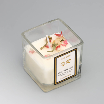 Свеча ароматическая в стакане "Soy Wax", морская соль и шалфей  9667544