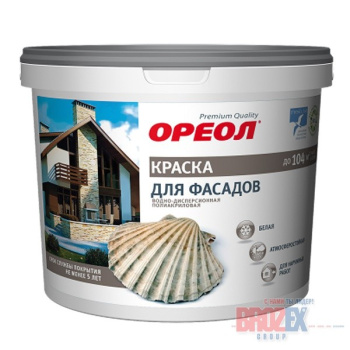 Краска акриловая фасадная 13 кг Ореол *144