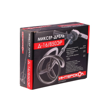 Дрель-миксер ИНТЕРСКОЛ Д-16/850ЭР, 850 Вт, 1000 об/мин