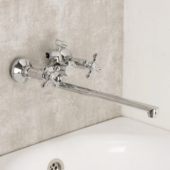 Смеситель для ванны с длинным изливом Duplex Milardo DUPSBL2M10 *1