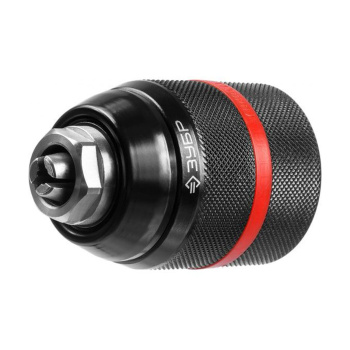 Патрон для дрели 13мм БЗП резьба 1/2" корпус металл с фиксатором ударный (29072-13-1/2) ЗУБР  *1/36 Патрон для дрели 13мм БЗП резьба 1/2" корпус металл с фиксатором ударный (29072-13-1/2) ЗУБР  *1/36