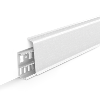 Плинтус напольный 2.2 м IDEAL Deconika, 70 мм, 001 белый