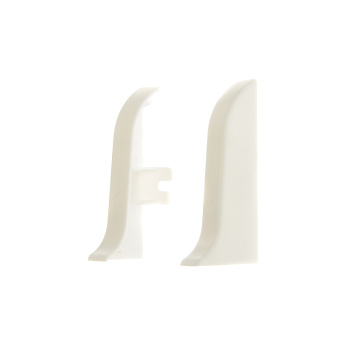 Заглушка левая и правая T.plast, 58 мм, 060 белый, 2 шт.